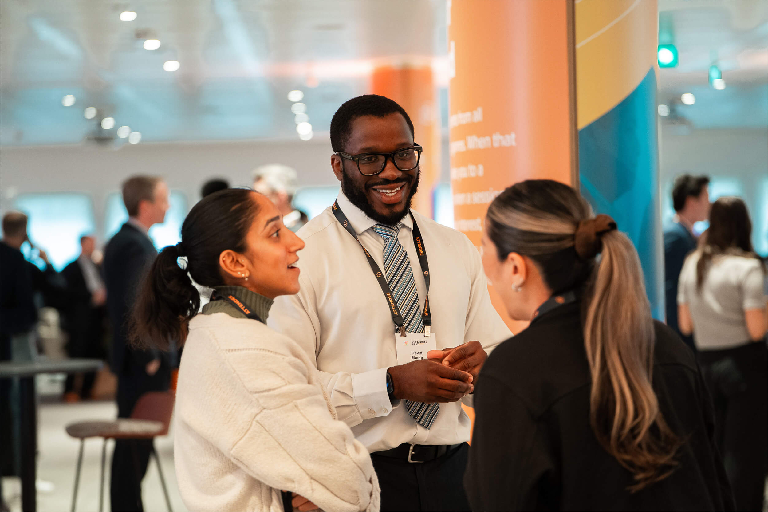 Relativity Fest London attendees socializing