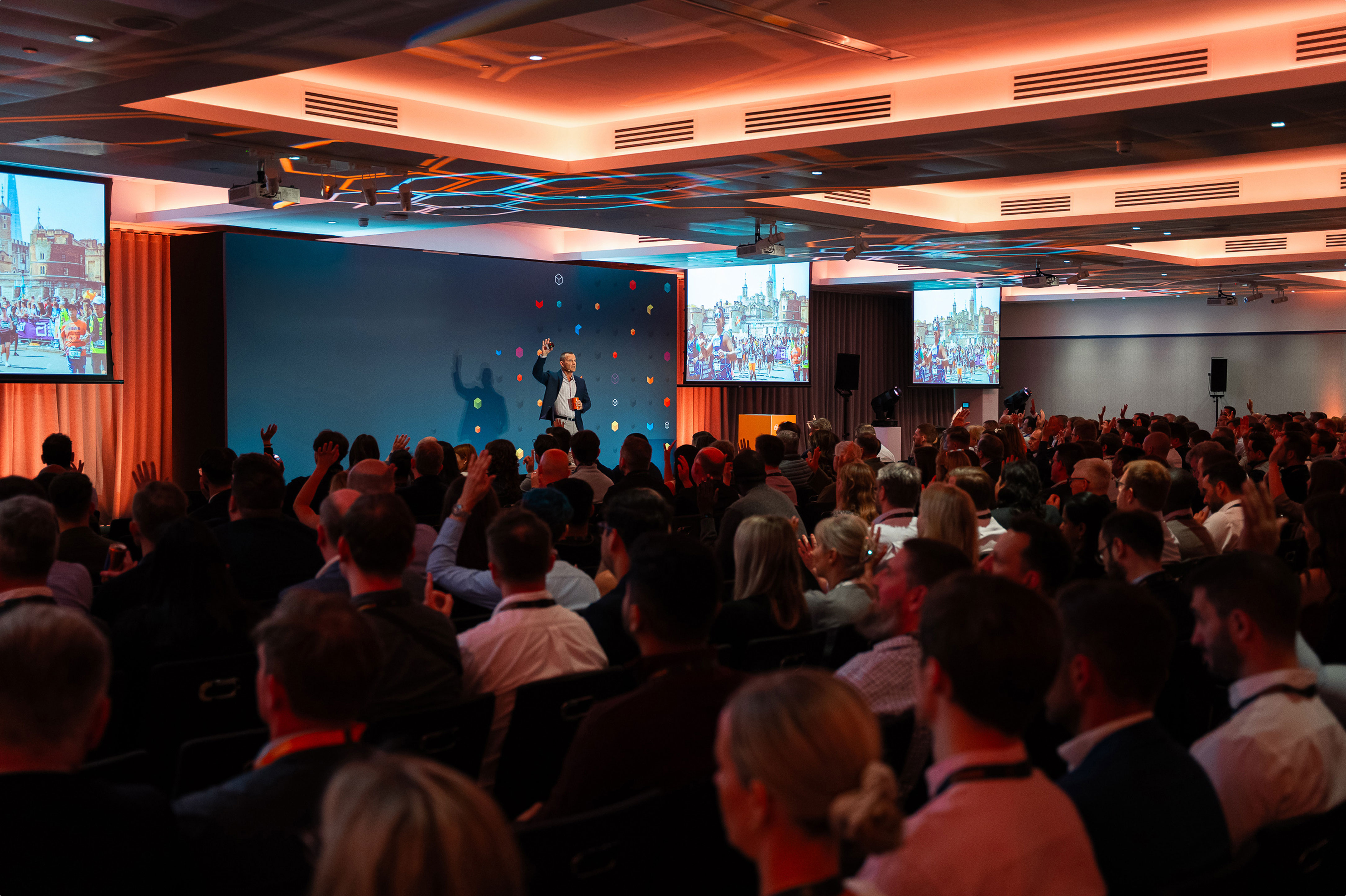 Phil Saunders on stage at Relativity Fest London